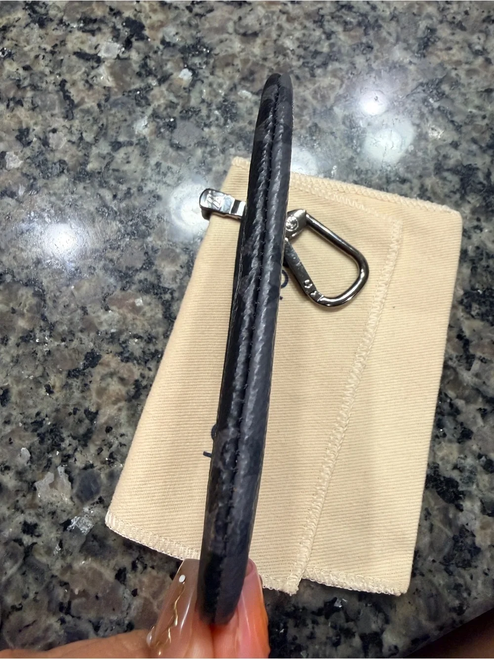Louis Vuitton Black Monogram Canvas Key Pouch
